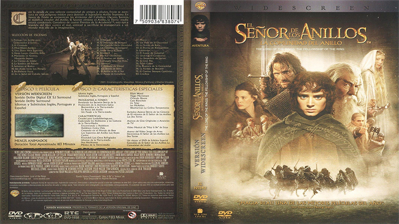 El Señor de los Anillos 1 Ver Ext La Comunidad del Anillo 2001